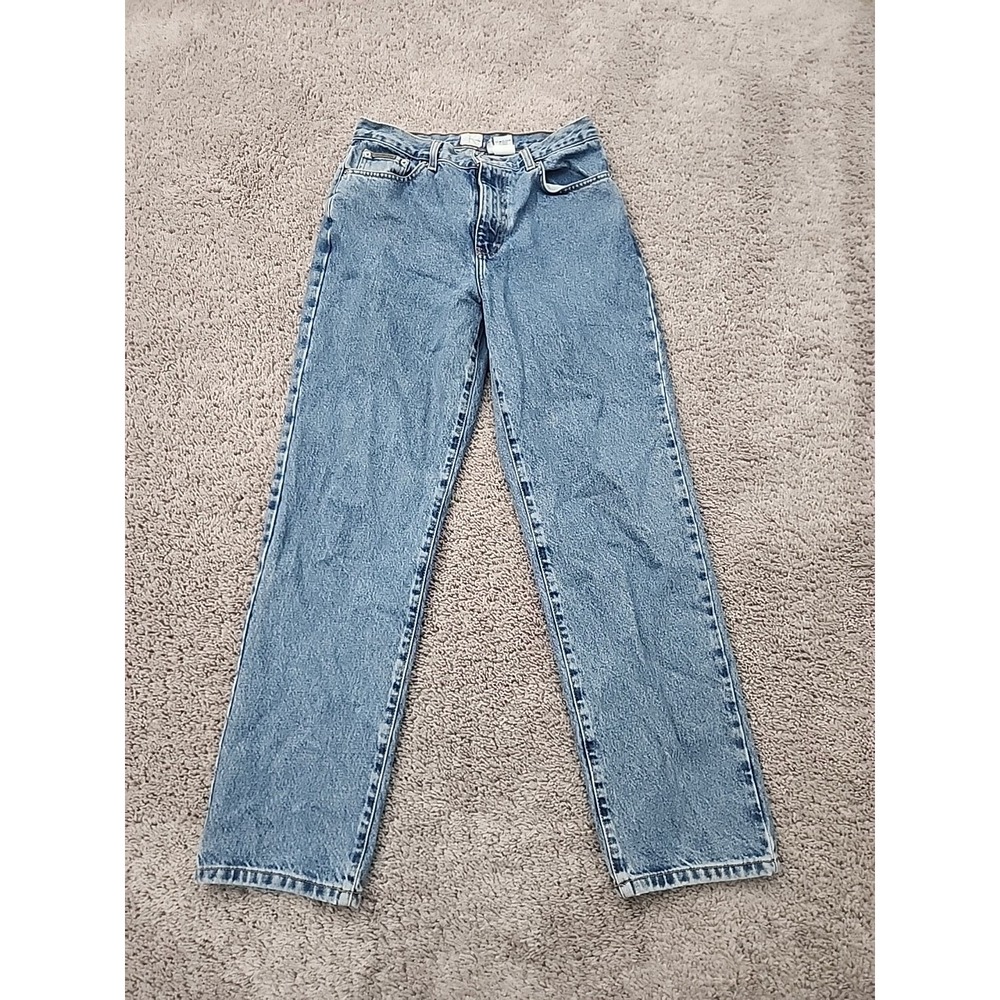 Calvin Klein Jeans Womens 8 Double Stone Wash Mid Rise Straight Easy Fit Classic